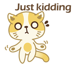 Naughty kitten(little cat_English) sticker #6543098