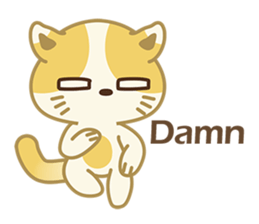 Naughty kitten(little cat_English) sticker #6543099