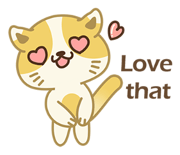 Naughty kitten(little cat_English) sticker #6543100