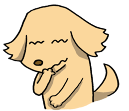 Dog with a heart like glass sticker #6543706