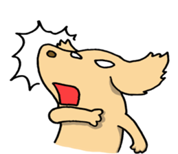 Dog with a heart like glass sticker #6543708