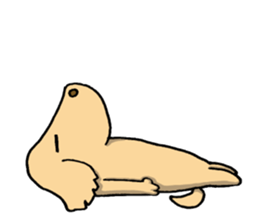 Dog with a heart like glass sticker #6543721