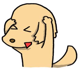 Dog with a heart like glass sticker #6543730