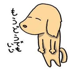 Dog with a heart like glass sticker #6543733