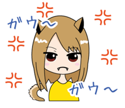 Dog woman ver Shiba Inu sticker #6544465