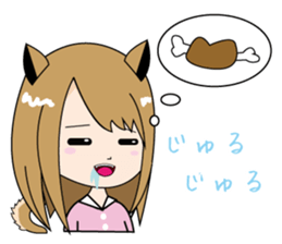 Dog woman ver Shiba Inu sticker #6544466