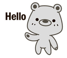 Little Grizzly(Gray bear) Pa-Pa sticker #6544784