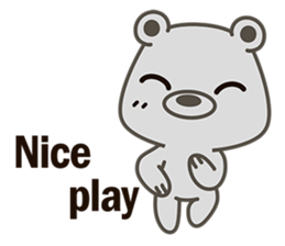 Little Grizzly(Gray bear) Pa-Pa sticker #6544797