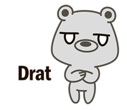 Little Grizzly(Gray bear) Pa-Pa sticker #6544803