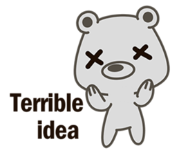 Little Grizzly(Gray bear) Pa-Pa sticker #6544804