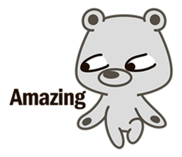 Little Grizzly(Gray bear) Pa-Pa sticker #6544812