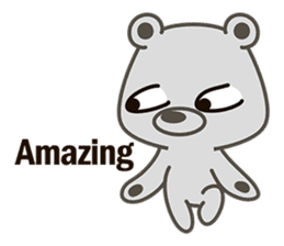 Little Grizzly(Gray bear) Pa-Pa sticker #6544812