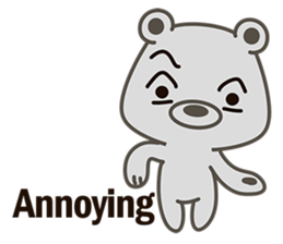 Little Grizzly(Gray bear) Pa-Pa sticker #6544815