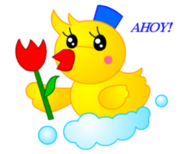 Tomo's Duck Ahiru-chan 2 (English) sticker #6544907