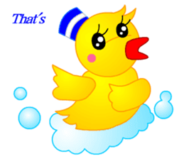 Tomo's Duck Ahiru-chan 2 (English) sticker #6544912