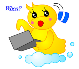 Tomo's Duck Ahiru-chan 2 (English) sticker #6544923