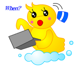 Tomo's Duck Ahiru-chan 2 (English) sticker #6544923