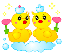 Tomo's Duck Ahiru-chan 2 (English) sticker #6544927