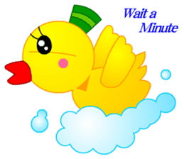 Tomo's Duck Ahiru-chan 2 (English) sticker #6544928