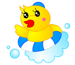 Tomo's Duck Ahiru-chan 2 (English) sticker #6544933
