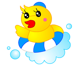 Tomo's Duck Ahiru-chan 2 (English) sticker #6544933