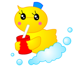 Tomo's Duck Ahiru-chan 2 (English) sticker #6544941