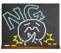 Black Board by gucchi 2 sticker #6545145