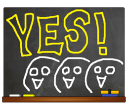 Black Board by gucchi 2 sticker #6545168