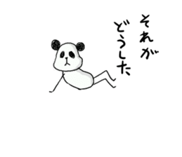 The panda which some words have bad. sticker #6546630