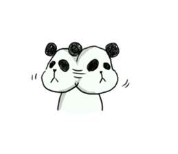 The panda which some words have bad. sticker #6546632