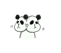 The panda which some words have bad. sticker #6546632