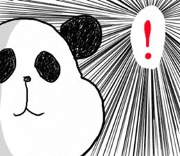 The panda which some words have bad. sticker #6546640