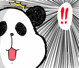 The panda which some words have bad. sticker #6546641