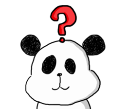 The panda which some words have bad. sticker #6546643