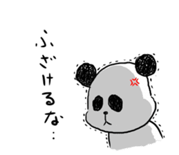 The panda which some words have bad. sticker #6546647