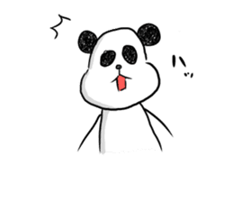 The panda which some words have bad. sticker #6546652