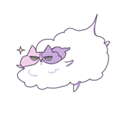 Cotton Candy Calico Cat sticker #6547864