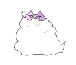 Cotton Candy Calico Cat sticker #6547865