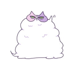 Cotton Candy Calico Cat sticker #6547866