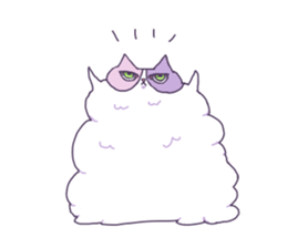 Cotton Candy Calico Cat sticker #6547867