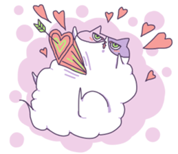 Cotton Candy Calico Cat sticker #6547869