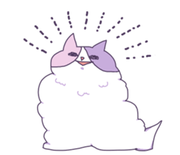 Cotton Candy Calico Cat sticker #6547873