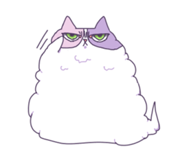 Cotton Candy Calico Cat sticker #6547874