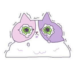 Cotton Candy Calico Cat sticker #6547876