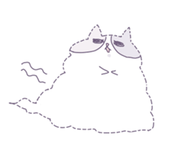 Cotton Candy Calico Cat sticker #6547878