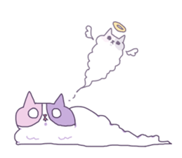 Cotton Candy Calico Cat sticker #6547883