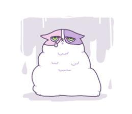 Cotton Candy Calico Cat sticker #6547884