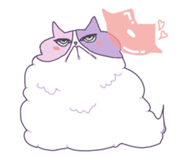 Cotton Candy Calico Cat sticker #6547888