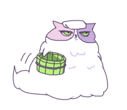 Cotton Candy Calico Cat sticker #6547892