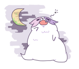 Cotton Candy Calico Cat sticker #6547894